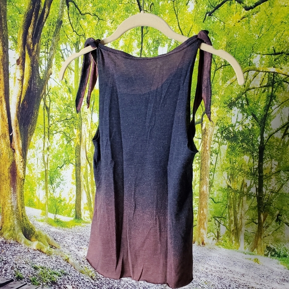 Tie Dye Spaghetti Strap | Green Blue Moose Nature | Youth Small - Picture 4 of 14